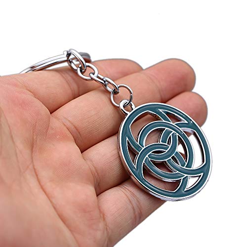 guodong Llavero Horizon Zero Dawn Ps4 Games Metal Logo Colgante llaveros Hombres Coche Mujer Bolso Llavero Chaveiro Juego joyería