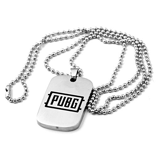 guodong Nuevo Juego Playerunknown'S Battlegrounds Collar Acero Inoxidable Pubg Ganador Pollo Cena Letra Logo Etiqueta De Perro Colgante