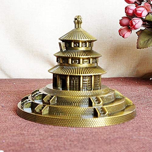 GuoYo Souvenirs turísticos de Beijing Modelo Tiantan Adornos, Todos los Regalos de la Oficina de Regalos de artesanía de Metal, te Amo Serie de construcción de Modelo,