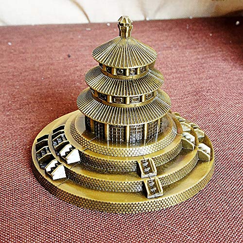 GuoYo Souvenirs turísticos de Beijing Modelo Tiantan Adornos, Todos los Regalos de la Oficina de Regalos de artesanía de Metal, te Amo Serie de construcción de Modelo,