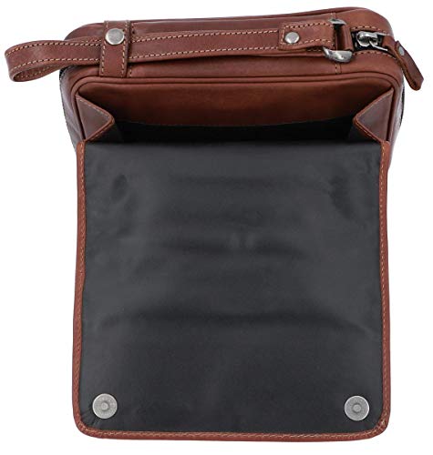 Gusti Leder studio Rupert Estuche de Cuero para Pipas(4) Tabaco Funda de Piel Auténtica Estilo Vintage Retro Unisex Regalo Elegante 2T3-22-6