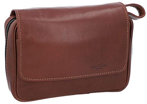 Gusti Leder studio Rupert Estuche de Cuero para Pipas(4) Tabaco Funda de Piel Auténtica Estilo Vintage Retro Unisex Regalo Elegante 2T3-22-6