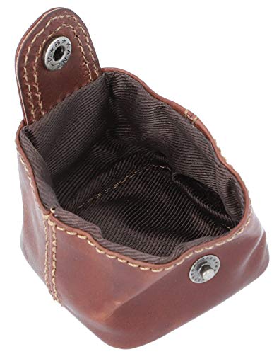 Gusti Monedero Cuero Linus Monedero portamonedas pequeño marrón Oscuro