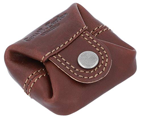 Gusti Monedero Cuero Linus Monedero portamonedas pequeño marrón Oscuro