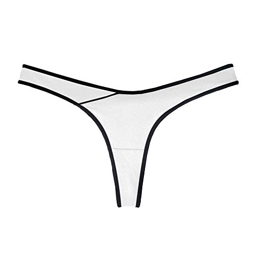 GYYJW Tanga De Cintura Baja Estilo De Moda De Alta División T Pantalones Ropa Interior De Algodón para Mujer