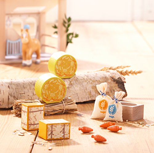 HABA 302095 Little Friends Juego de alimentación de Caballos