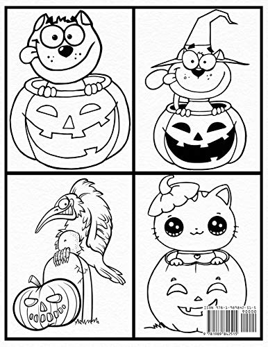 Halloween Jack-o'-lantern Coloring Book: The Perfect Halloween Gift for Toddlers and Young Children | No Scary Pictures