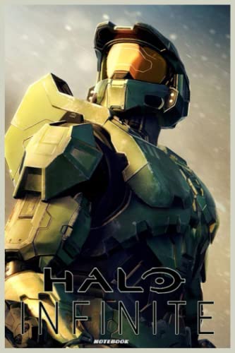 Halo Infinite notebook: first-person shooter video game notebook 6X9 120 pages, for diaries, plans, Christmas gift, birthday gift
