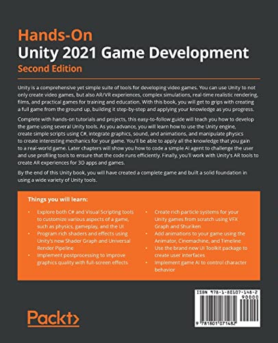 Hands-On Unity 2021 Game Development: Create, customize, and optimize your own professional games from scratch with Unity 2021, 2nd Edition