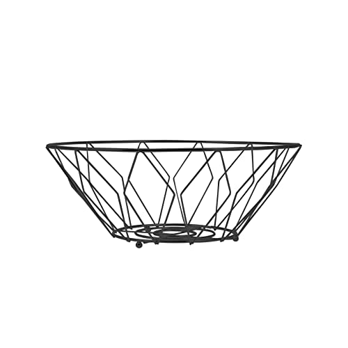 Hanpiyig Frutero, 1 PC Fruit Basket Snack Plato Verduras Almacenamiento Bandeja Fruta Simple Bandeja for la habitación Cocina Desktop (Color : Black)