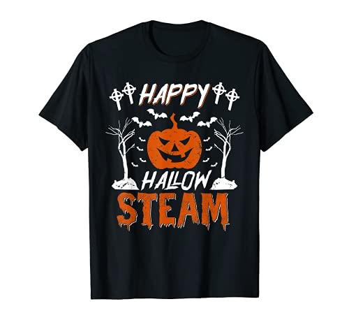 Happy Hallow STEAM Educador de Halloween Spooky School Profesor Camiseta