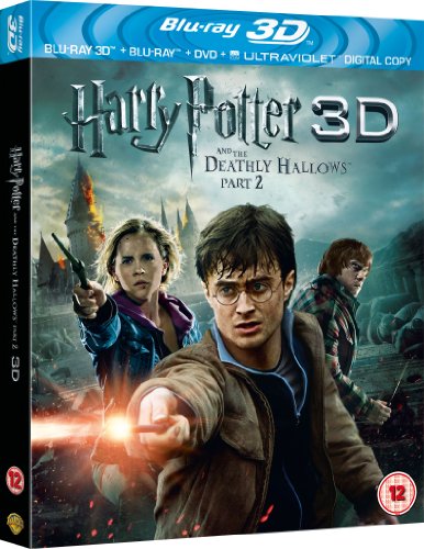 Harry Potter and the Deathly Hallows Part 2 (Blu-ray 3D + Blu-ray + DVD + UV Copy) [Region Free] [Reino Unido] [Blu-ray]