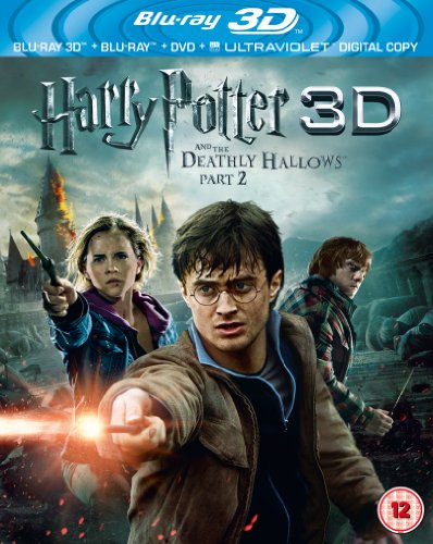 Harry Potter and the Deathly Hallows Part 2 (Blu-ray 3D + Blu-ray + DVD + UV Copy) [Region Free] [Reino Unido] [Blu-ray]