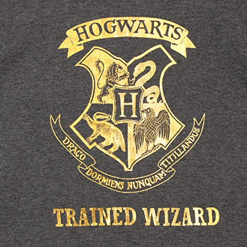 HARRY POTTER Camiseta de Manga Corta Paquete de 2 para niñas Hogwarts Gris 6-7 Años