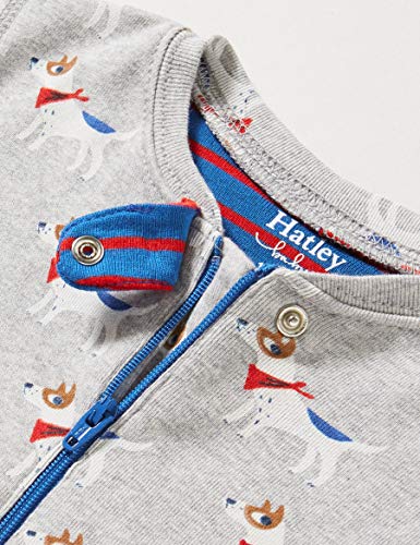 Hatley Organic Cotton Sleepsuit Mamelucos para bebés y niños pequeños, Cachorros Lindos, 0-3 Meses
