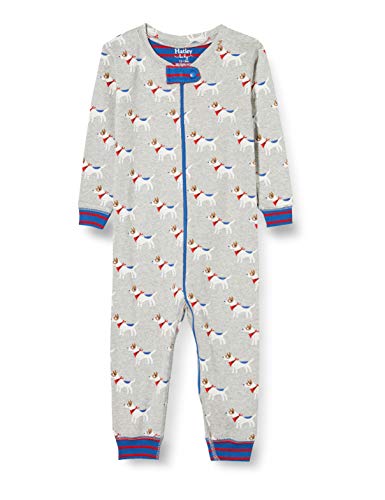 Hatley Organic Cotton Sleepsuit Mamelucos para bebés y niños pequeños, Cachorros Lindos, 0-3 Meses