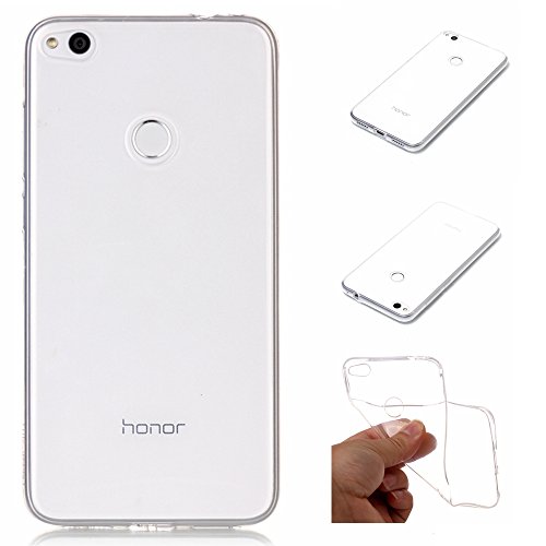 Hauwei P8 Lite 2017 Funda Carcasa , Protectora Soft TPU Silicona Ultra-Fina Gel Transparente, Cubierta Goma Bumper Cover Case Shell Bummper Cristal Clear para Huawei P8 Lite 2017 (Claro)