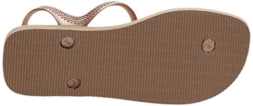 Havaianas Flash Urban, Sandalias Mujer, Dark Beige, 37/38 EU