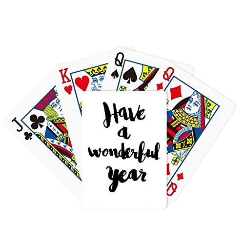 Have A Wonderful Year Quote Poker Juego de mesa de mesa