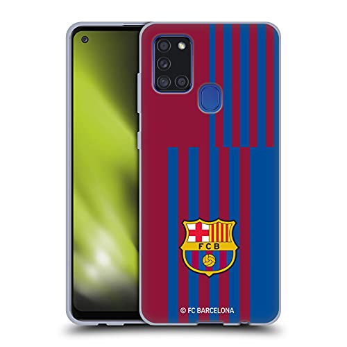 Head Case Designs Licenciado Oficialmente FC Barcelona Away 2021/22 Crest Kit Carcasa de Gel de Silicona Compatible con Samsung Galaxy A21s (2020)