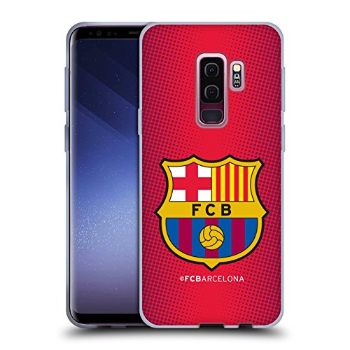 Head Case Designs Licenciado Oficialmente FC Barcelona De Medio Tono 2017/18 Crest Carcasa de Gel de Silicona Compatible con Samsung Galaxy S9+ / S9 Plus