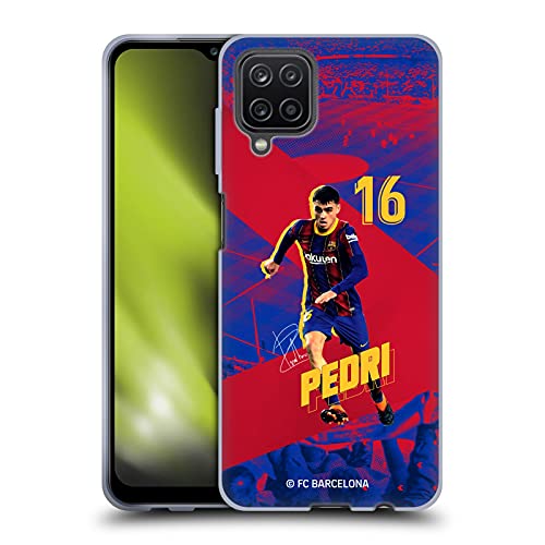 Head Case Designs Licenciado Oficialmente FC Barcelona Pedri 2020/21 First Team Group 1 Carcasa de Gel de Silicona Compatible con Samsung Galaxy A12 (2020)