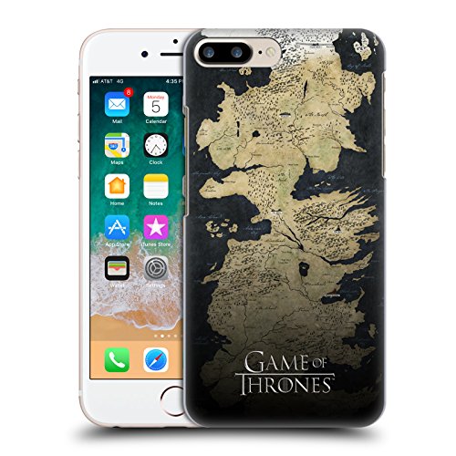 Head Case Designs Licenciado Oficialmente HBO Game of Thrones Mapa del Westeros Arte Clave Carcasa rígida Compatible con Apple iPhone 7 Plus/iPhone 8 Plus