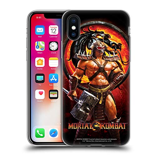 Head Case Designs Licenciado Oficialmente Mortal Kombat 9 Shao Kahn Arte de Personajes Carcasa de Gel de Silicona Compatible con Apple iPhone X/iPhone XS