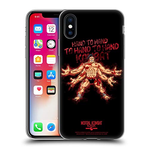 Head Case Designs Licenciado Oficialmente Mortal Kombat Klassic Goro Mano a Mano Arte de Personajes Carcasa de Gel de Silicona Compatible con Apple iPhone X/iPhone XS