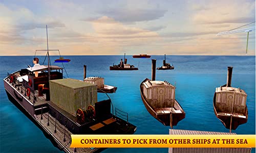 Heavy Crane Cargo Ship Sim 3D - Ultimate Big Cruise Ship Parking Simulation Games 2020 - Real Sand Excavator Construction Crane Driving Games