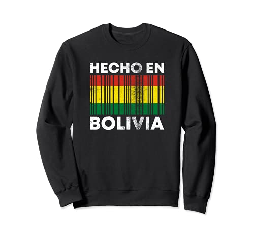 Hecho En Bolivia Código De Barras Orgullo Boliviano Sudadera