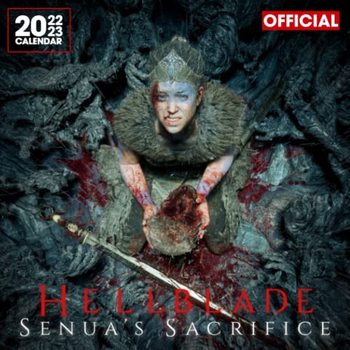 Hellblade Senua’s Sacrifice: OFFICIAL 2022 Calendar - Video Game calendar 2022 - Hellblade -18 monthly 2022-2023 Calendar - Planner Gifts for boys girls kids and all Fans BIG SIZE 17''x11'' .9