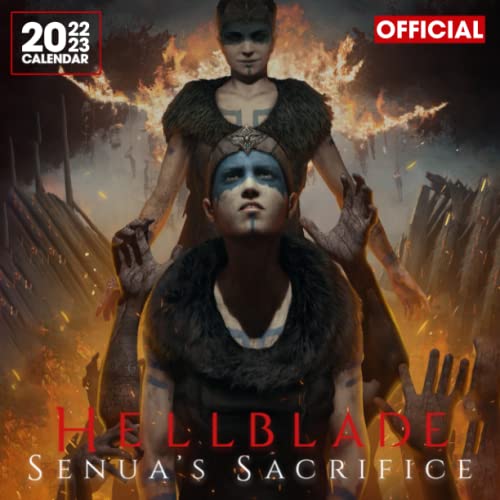 Hellblade Senua’s Sacrifice: OFFICIAL 2022 Calendar - Video Game calendar 2022 - Hellblade -18 monthly 2022-2023 Calendar - Planner Gifts for boys girls kids and all Fans BIG SIZE 17''x11'' .4
