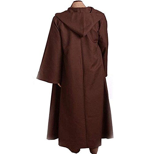 helymore Disfraz de Guerrero Medieval para Hombres Disfraz de Soldado Caballero Conjunto Completo Marron, M