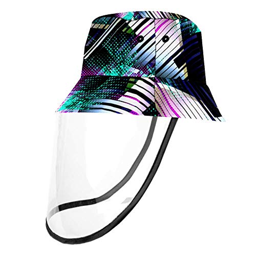 Henghenghaha Cyberpunk Background - Sombrero para niños y niñas, protección UV, transpirable, resistente al viento