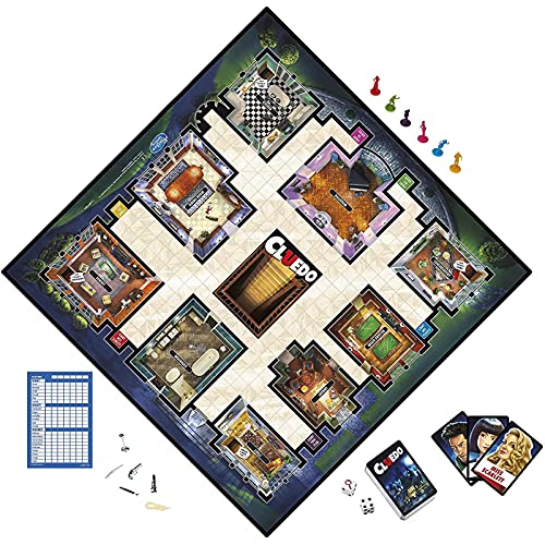 Hengqiyuan Cluedo Game Clásico Mystery Detective Pensamiento y Resolución de Casos Ocio y Entretenimiento Juego en Familia