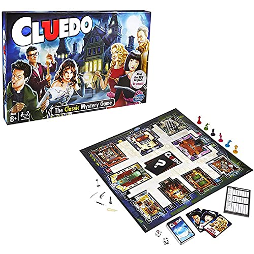 Hengqiyuan Cluedo Game Clásico Mystery Detective Pensamiento y Resolución de Casos Ocio y Entretenimiento Juego en Familia