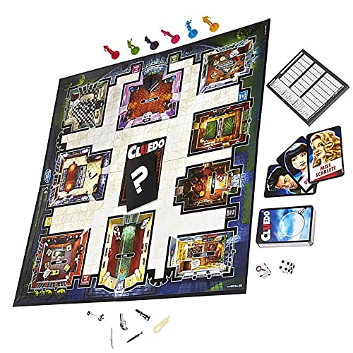 Hengqiyuan Cluedo Game Clásico Mystery Detective Pensamiento y Resolución de Casos Ocio y Entretenimiento Juego en Familia