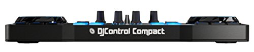 Hercules - DJCONTROL COMPACT - Controlador DJ - PC / Mac - Tamaño compacto - Ligero