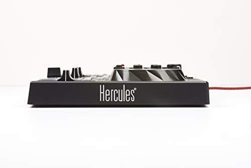 Hercules DJControl Inpulse 200 – Controlador DJ con USB, adecuado para principiantes que están aprendiendo a mezclar - 2 pistas con 8 pads y tarjeta de sonido