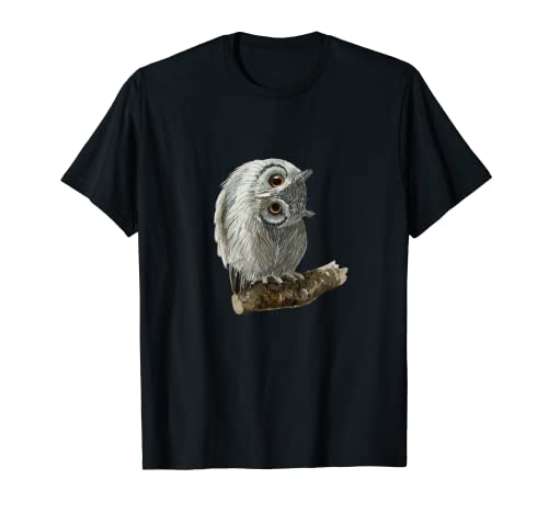 Hermoso pequeño búho Pretty Owls Silent Hunter Night Ghost Camiseta
