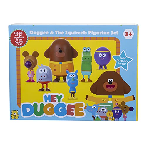 Hey Duggee 1870R - Juego de Figuras de Ardilla con Duggee, Multicolor