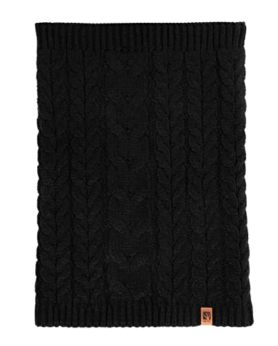HEYO Juego de 3 piezas de gorro de invierno para mujer, gorro, bufanda y guantes forrados HZ0004, Negro , Talla única