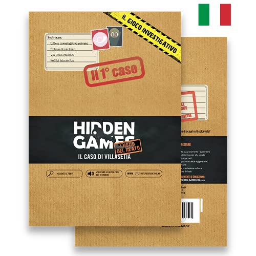 Hidden Games Escena del crimen - El juego de detectives - Versión italiana - Il caso di Villasetia