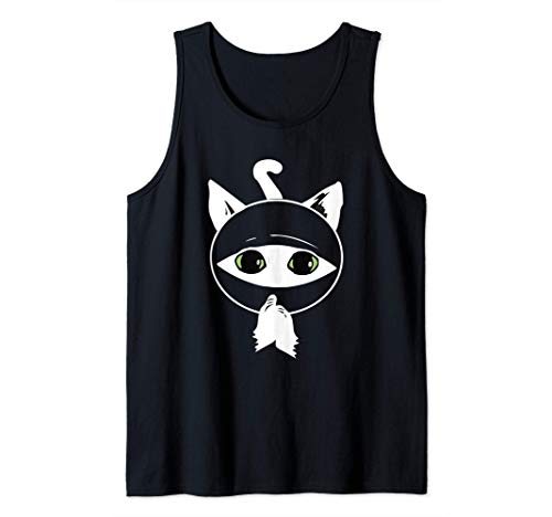 Hidden Ninja Kitty - Oculto Gatito Ninja Camiseta sin Mangas