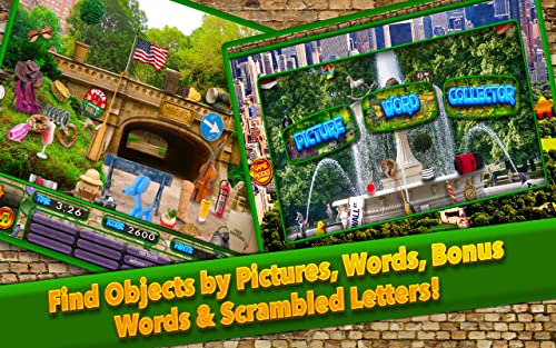 Hidden Object Central Park New York City – Objects Time Puzzle Photo Pic Game and Spot the Difference
