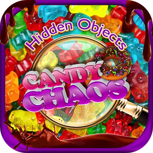 Hidden Objects Candy Chaos & Dessert Junk Food – Chocolate, Cupcakes, Donuts Object Time Puzzle Photo Pic FREE Game & Spot the Difference