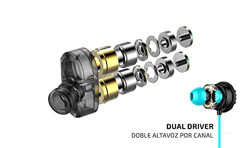 Hiditec | Auricular Gaming Profesional Taiko | Dual Driver Doble Altavoz por Canal | Cascos Gaming Multiplataforma | Cascos Gaming para PS4, PC, Xbox | Doble Micrófono