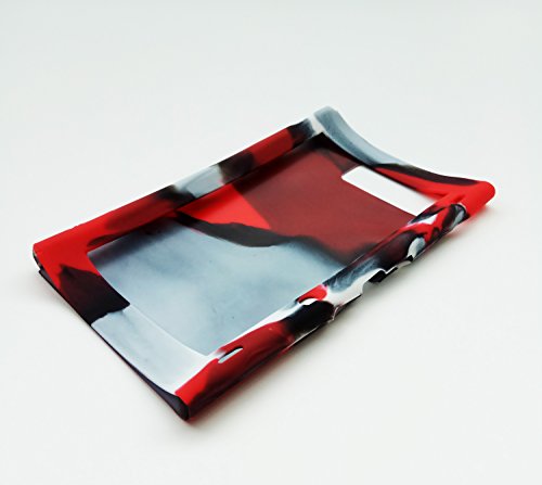 Hikfly Gel de Silicona Agarre Antideslizante Kits de Protección Carcasas Cubrir Piel para Nintendo Switch Consolas y Joy-Con Controlador Con 8pcs Gel de Silicona Empuñaduras Gorras (Rojo Camuflaje)