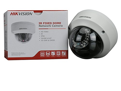 Hikvision Cámara domo exterior DS-2CD2132F-I (12MM), 3MP/1080P, H.264, lente fija de 12 mm, día/noche, IR a 30M, cardán de 3 ejes, ranura USD, estándar IP66, POE/12VDC